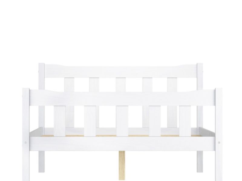 LPD Havana 5ft Kingsize White Wooden Bed Frame