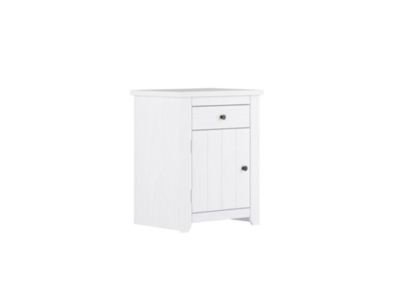LPD Havana Pine Bedside In White