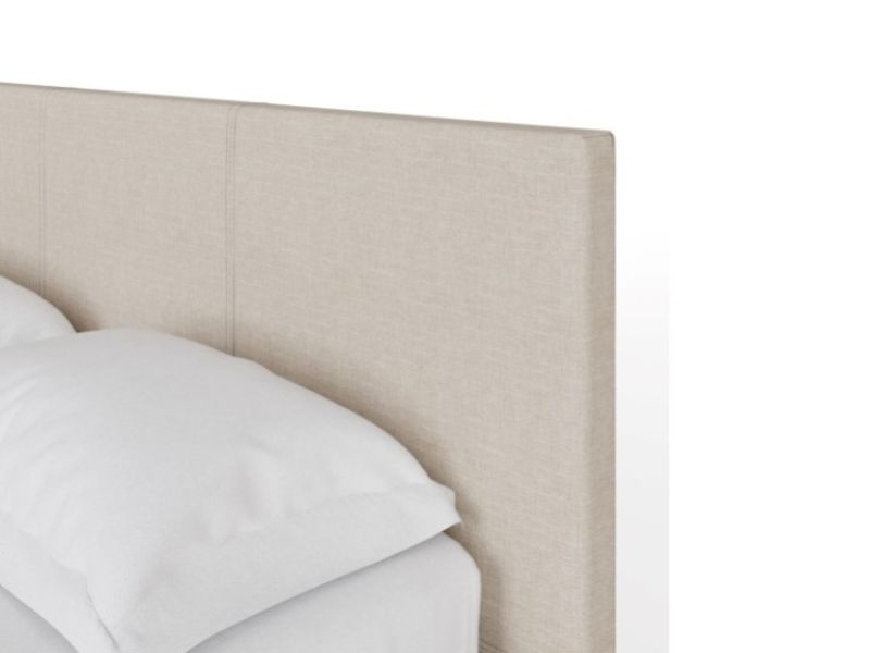 GFW End Lift Ottoman 4ft Small Double Natural Fabric Bed Frame