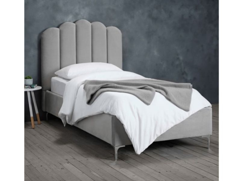 LPD Willow 3ft Single Silver Fabric Bed Frame