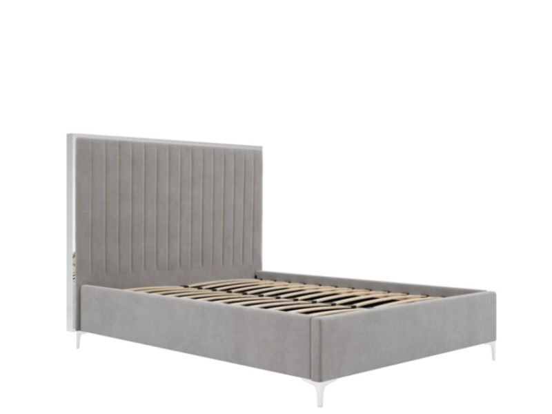 LPD Berkeley 4ft6 Double Mink Grey Fabric Bed Frame