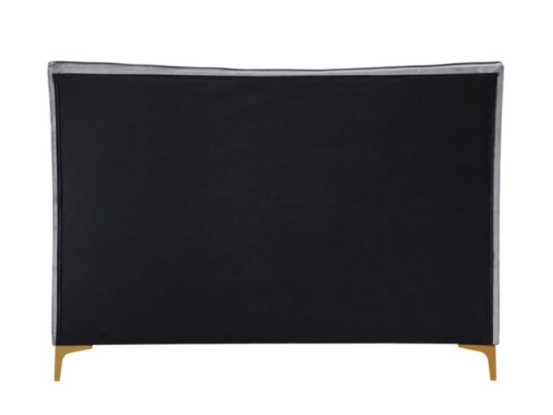 Birlea Clover 5ft Kingsize Grey Velvet Fabric Bed Frame