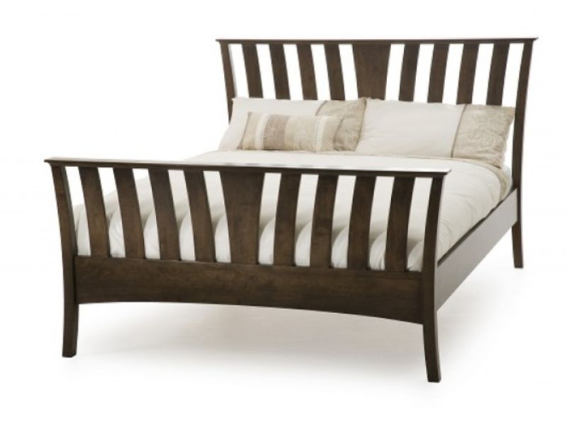 Serene Ordelia Walnut 4ft6 Double Wooden Bed Frame
