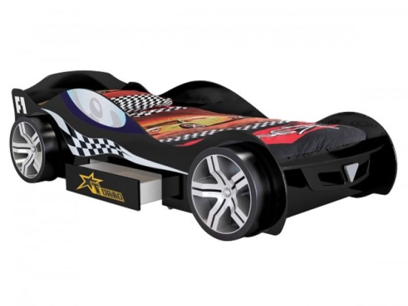 Joseph Turbo Racer Black 3ft Single Car Bed Frame