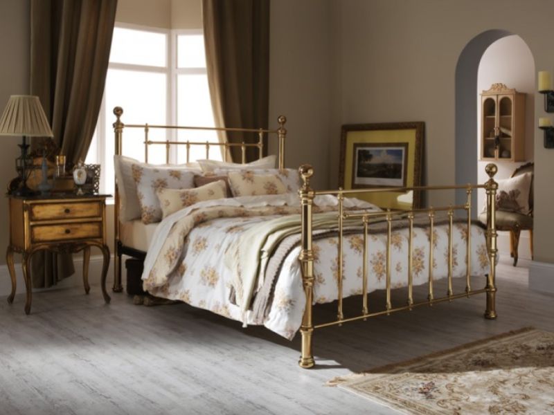 Serene Benjamin 4ft6 Double Brass Metal Bed Frame