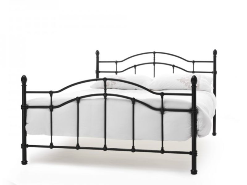 Serene Paris 5ft King Size Black Metal Bed Frame