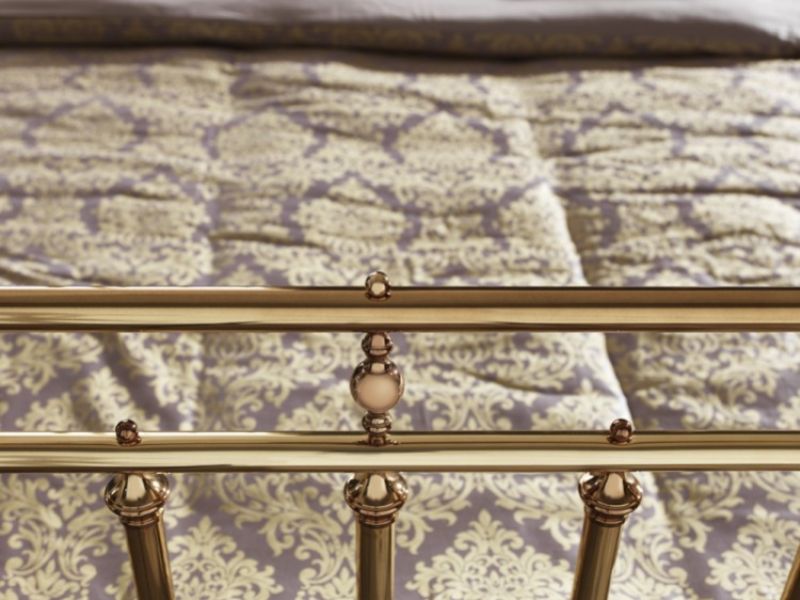 Serene Solomon 6ft Super King Size Brass Metal Bed Frame