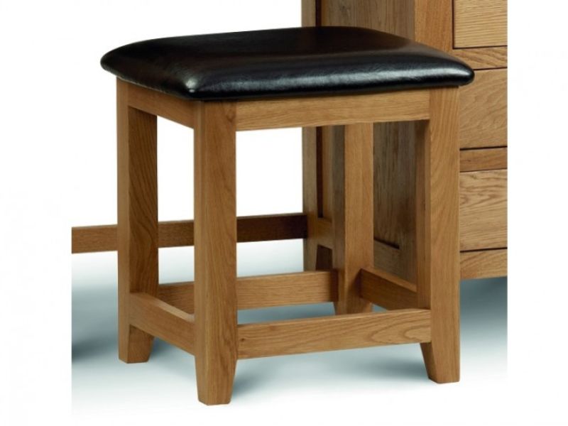 Julian Bowen Marlborough American Oak Dressing Table Stool