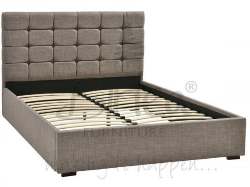 Birlea Isabella 4ft6 Double Grey Upholstered Fabric Bed Frame