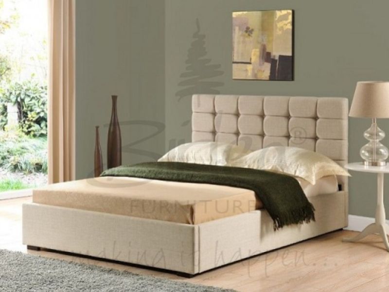 Birlea Isabella 4ft6 Double Cappuccino Upholstered Fabric Bed Frame