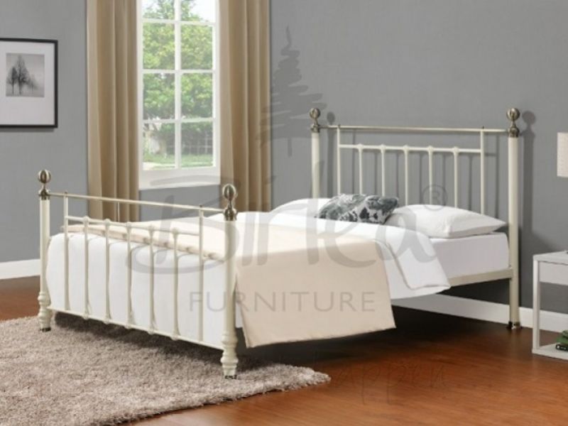 Birlea Charlotte 4ft 6 Double Cream Metal Bed Frame