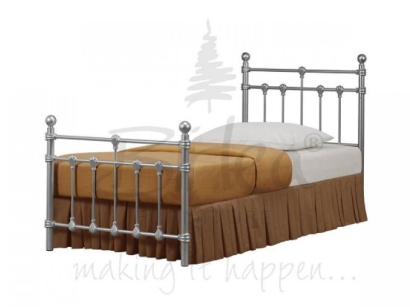 Birlea Atlas 3ft Single Silver Metal Bed Frame