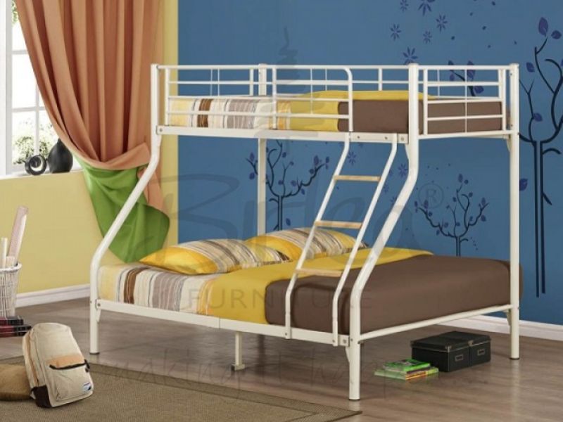 Birlea Nexus Cream Metal Triple Sleeper Bunk Bed
