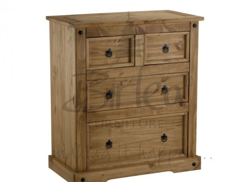 Birlea Corona Pine 2+2 Chest of Drawers