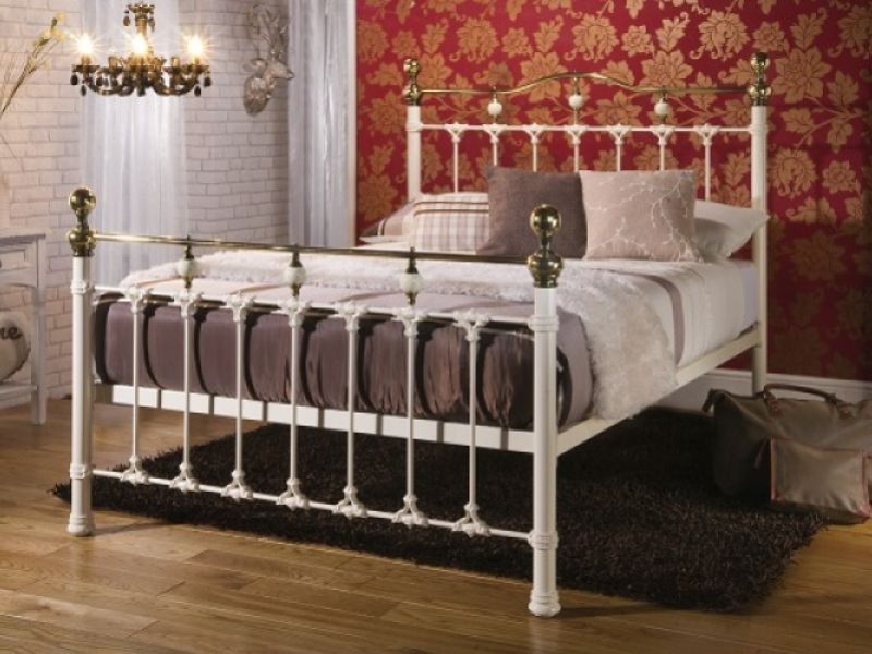 Limelight Knightsbridge 4ft6 Double Ivory Metal Bed Frame