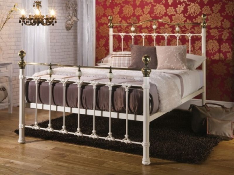 Limelight Knightsbridge 5ft Kingsize Ivory Metal Bed Frame