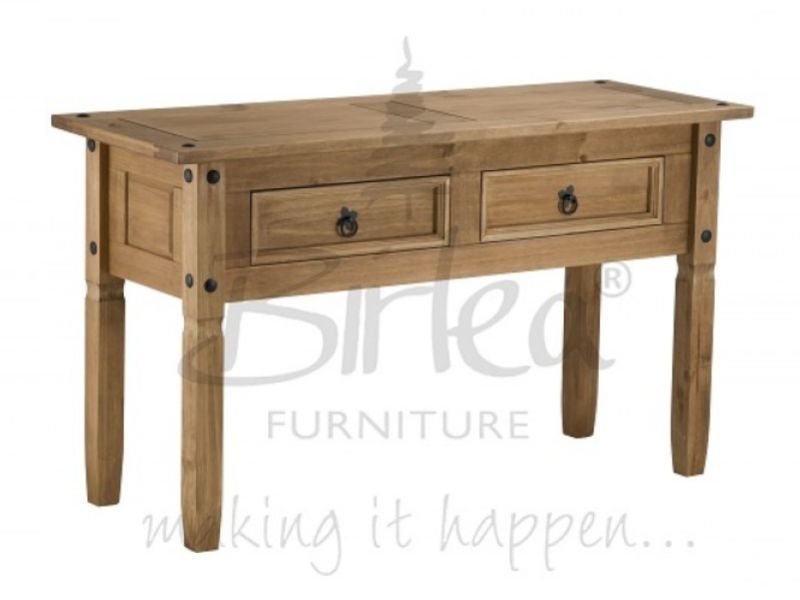 Birlea Corona Pine 2 Drawer Console Table