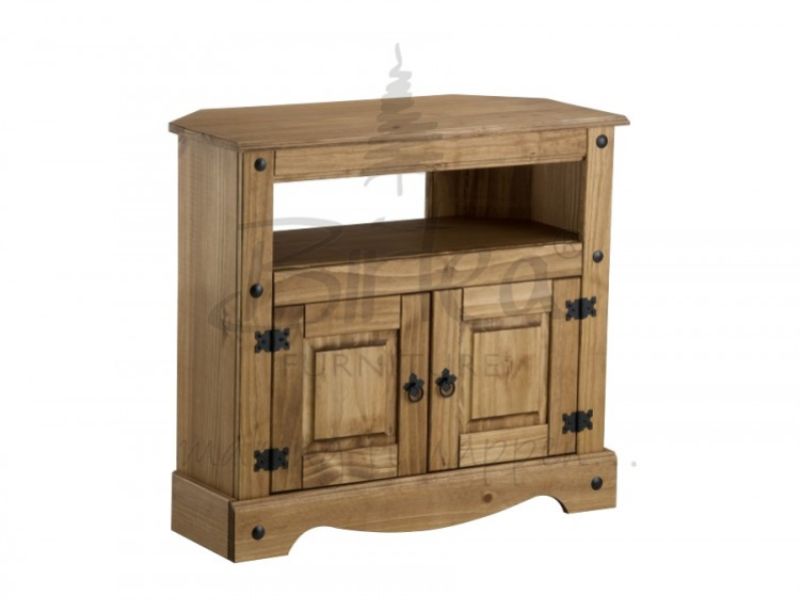 Birlea Corona Pine Corner TV Stand Cabinet