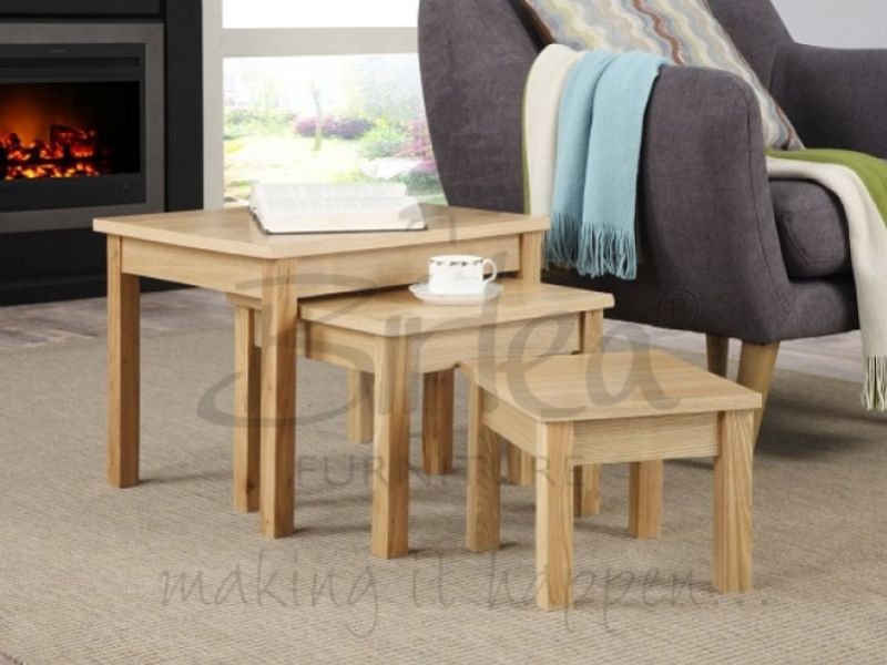 Birlea Cambridge Oak Veneer Nest of Tables