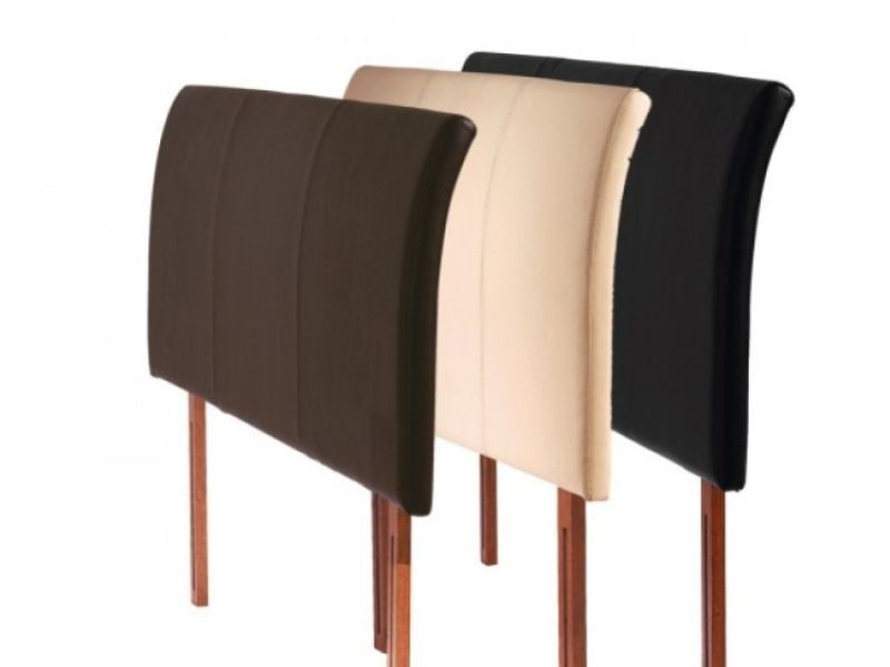 Limelight Nova 4ft 6 Double Brown Faux Leather Headboard