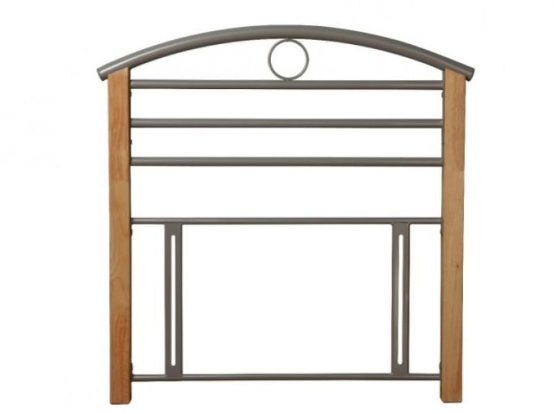 Limelight Pegasus 4ft Small Double Silver Metal Headboard