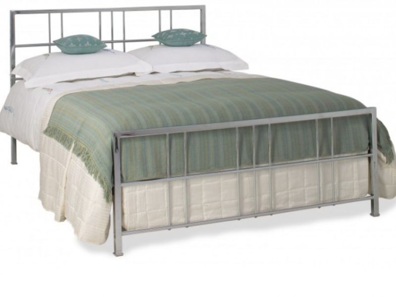 OBC Tain 5ft Kingsize Chrome Metal Bed Frame