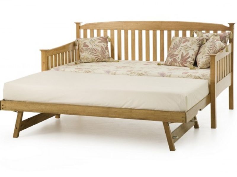 Serene Eleanor 3ft Single Oak Wooden Day Guest Bed Frame