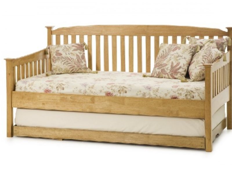 Serene Eleanor 3ft Single Oak Wooden Day Guest Bed Frame