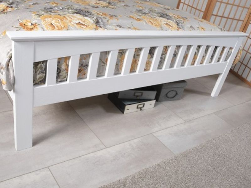 Serene Amelia 6ft Super Kingsize White Wooden Bed Frame