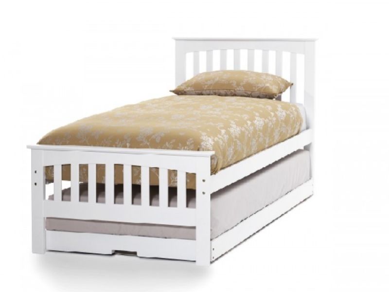 Serene Amelia 3ft Single White Wooden Guest Bed Frame