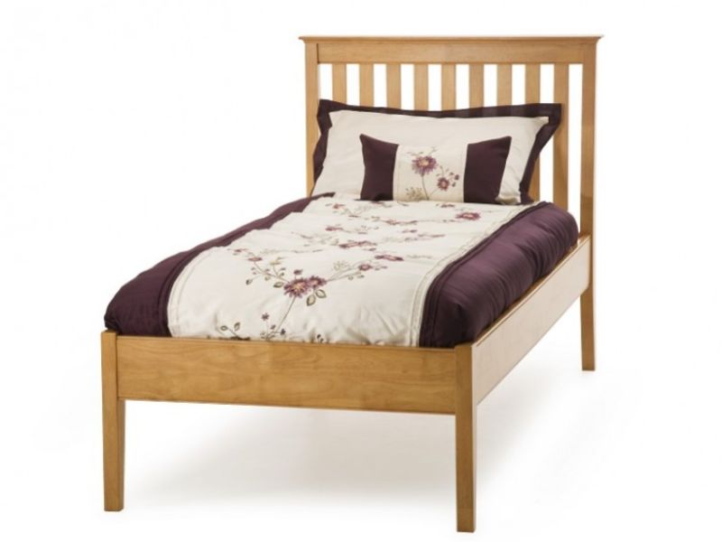 Serene Grace 3ft Single Cherry Wooden Bed Frame with Low Foot End