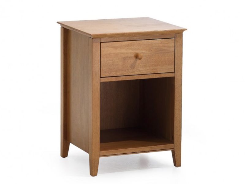Serene Grace 1 Drawer Wooden Cherry Bedside Cabinet
