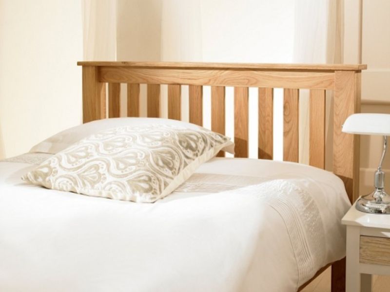 Emporia Monaco 5ft Kingsize Solid Oak, Solid Wood Ottoman Bed Frame King Size