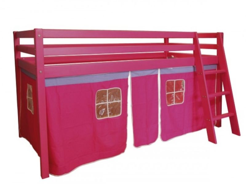 GFW Montreal Pink Pine Mid Sleeper Bed