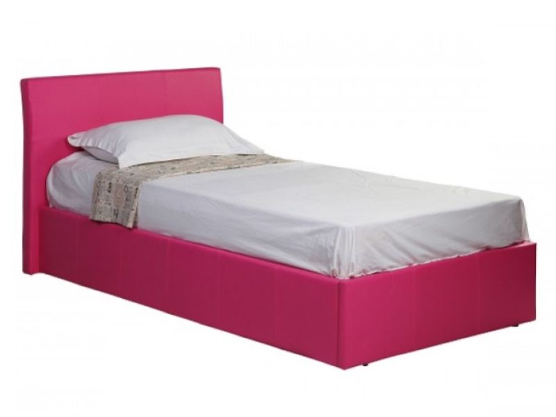 GFW Jasmine 3ft Single Hot Pink Ottoman Storage Bed