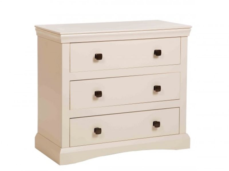 Core Quebec 3 Drawer Cream Chest