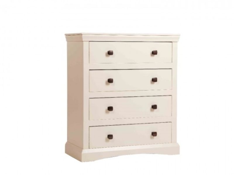 Core Quebec 4 Drawer Cream Chest