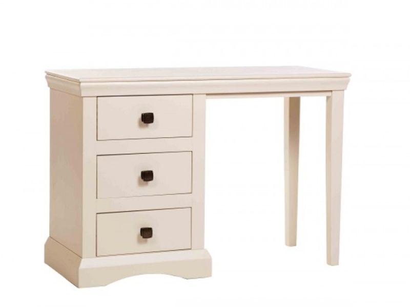 Core Quebec Cream Single Pedestal Dressing Table