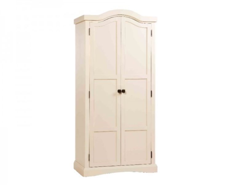 Core Quebec 2 Door Cream Wardrobe