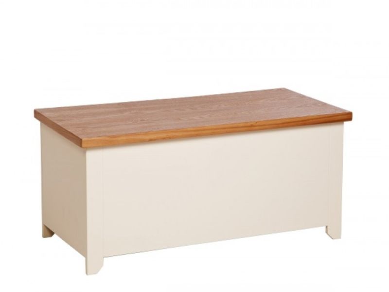 Core Jamestown Cream Ottoman Blanket Box