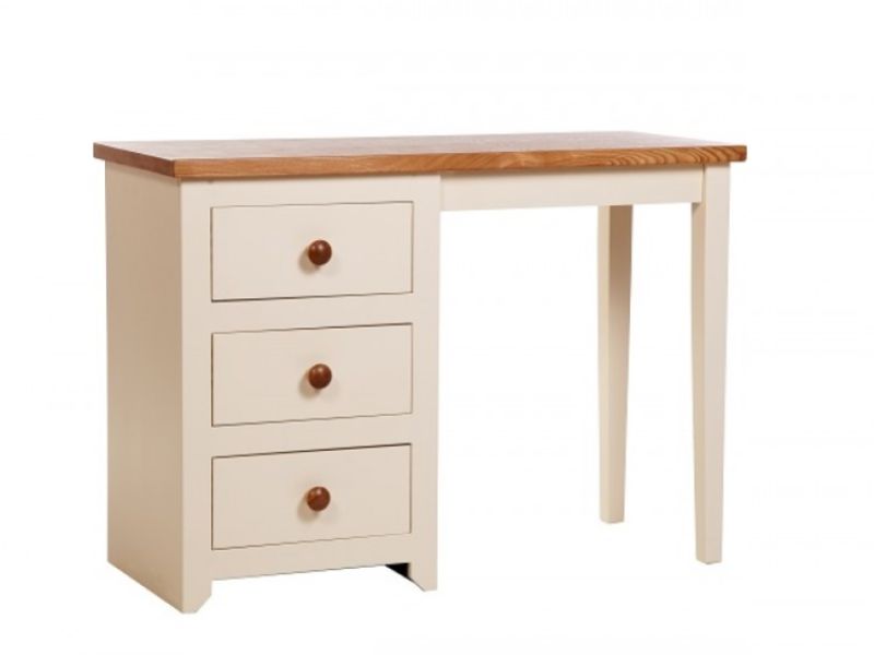 Core Jamestown Cream Single Pedestal Dressing Table