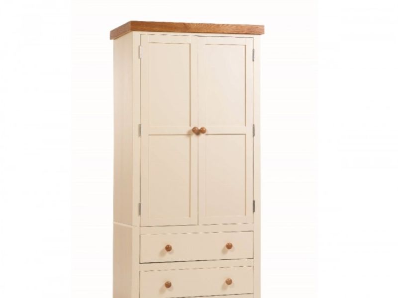 Core Jamestown Cream 2 Door 2 Drawer Wardrobe