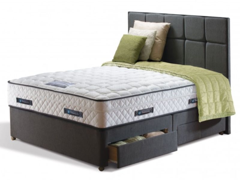 Sealy Weslake Posturepedic Platinum 4ft Small Double Divan Bed