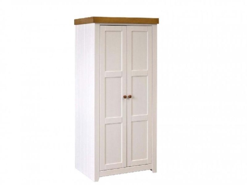 Core Capri White 2 Door Wardrobe