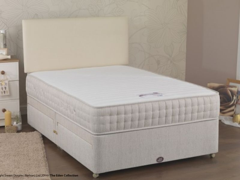 Sweet Dreams Fanfare 3ft Single 2000 Pocket Sprung Divan Bed with Memory Foam