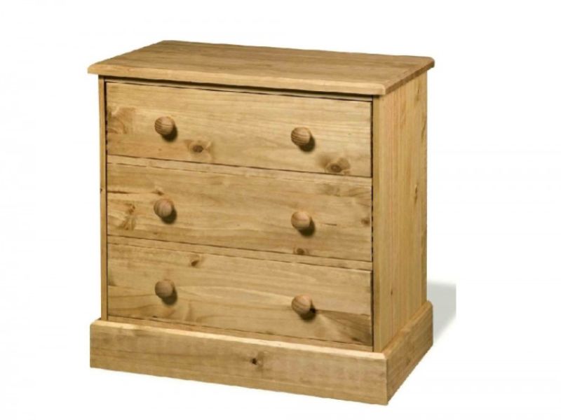 Core Cotswold 3 Drawer Pine Chest