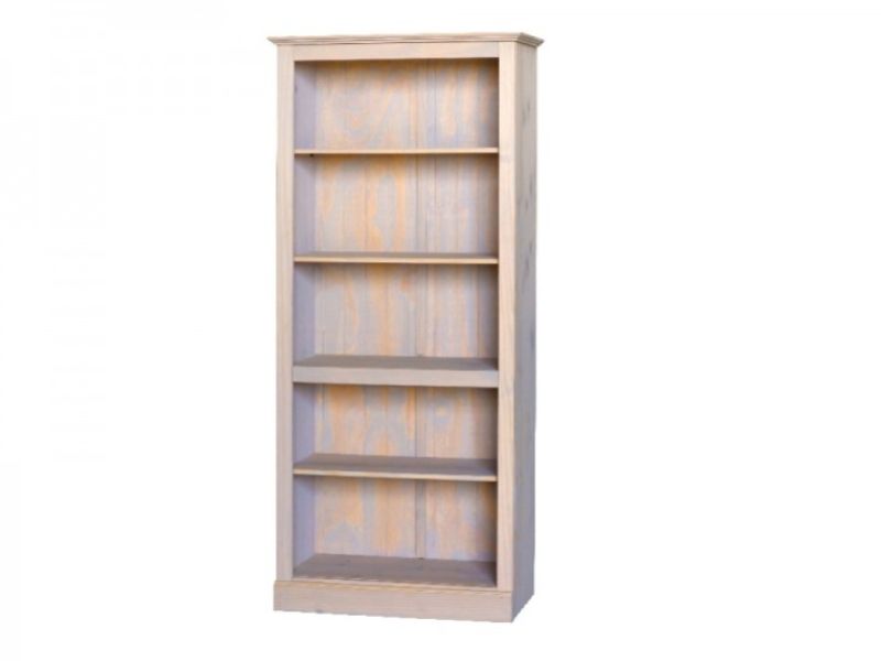 Core Pembroke Sandwash Effect Pine Tall Bookcase