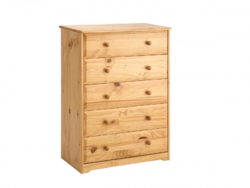 Core Balmoral Pine 5 Drawer Chest