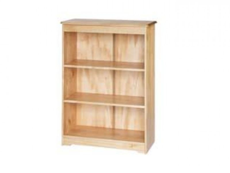 Core Balmoral Pine 3 Shelf Bookcase