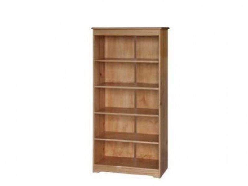 Core Balmoral Pine 5 Shelf Bookcase